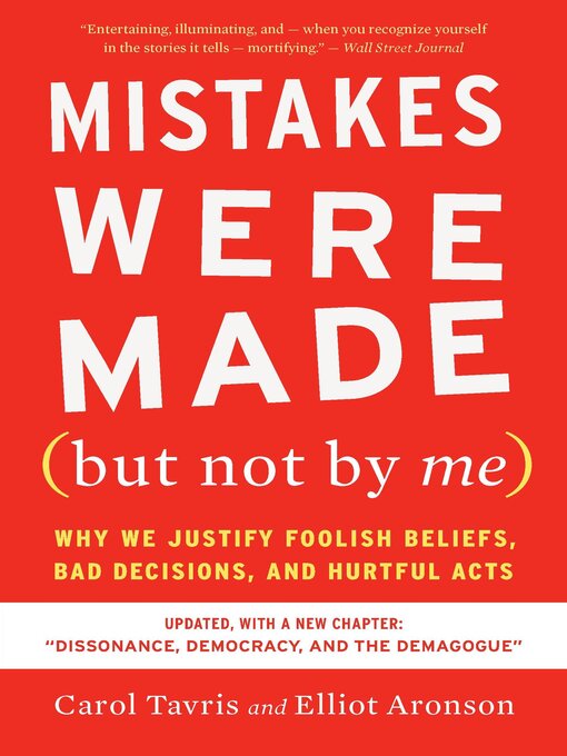 Cover image for Mistakes Were Made (but Not by Me)